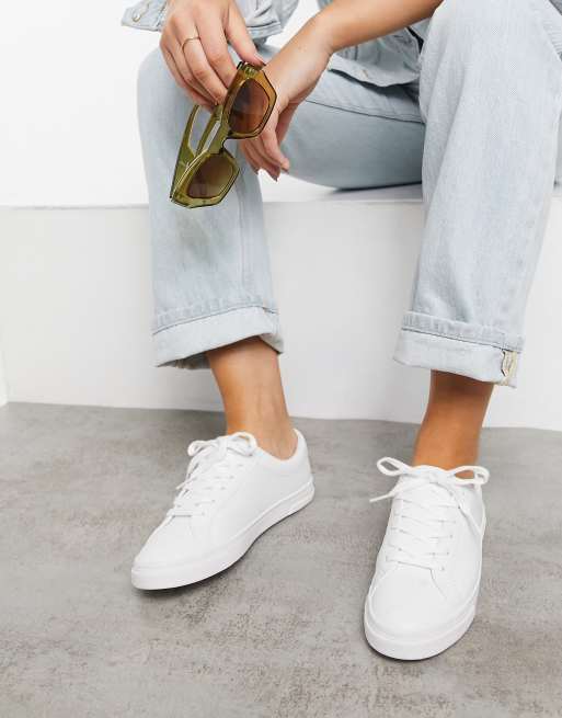 Mango cheap white trainers