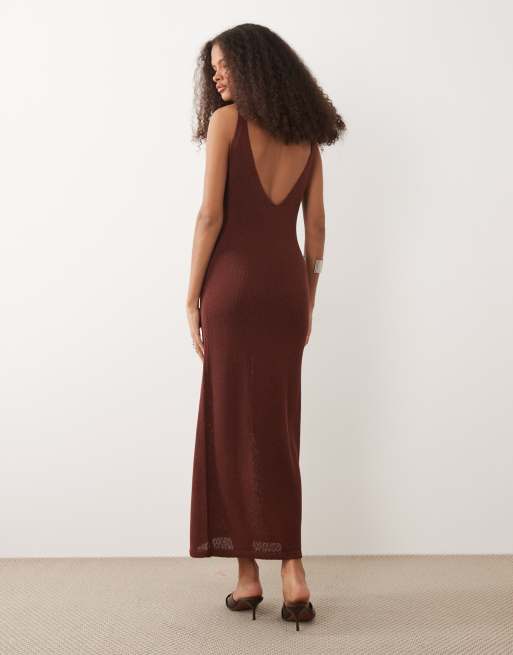 Mango – Transparentes Strand-Midikleid in Orange, 4 von 4