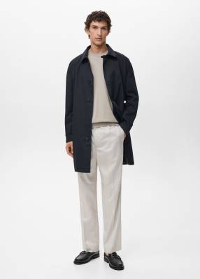 Mango - Trench-coat - Bleu marine