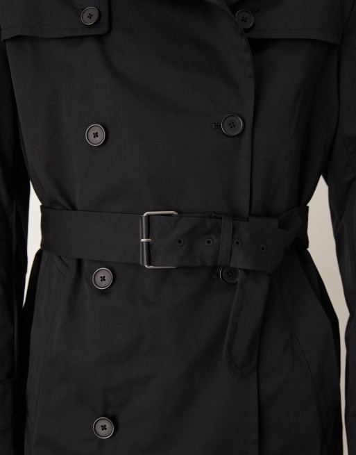 Mango - Trench-coat en coton mélangé - Noir, 5 de 5