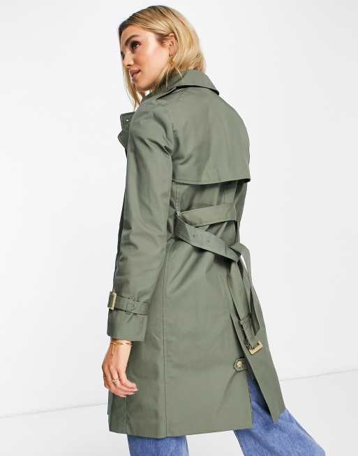 Mango green 2025 trench coat