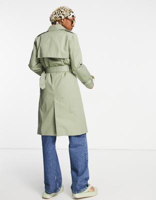 mango khaki trench coat