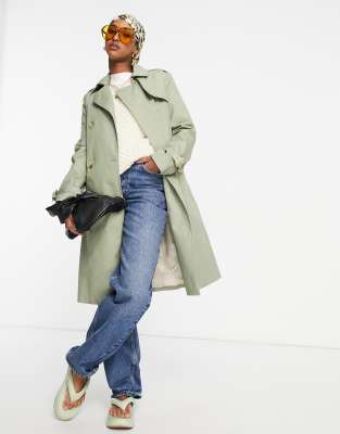 mango khaki trench coat