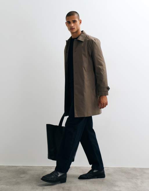 Mango trench coat in mushroom, 3 of 5