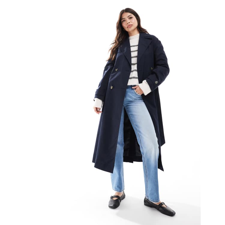 Manteau mango bleu marine hotsell