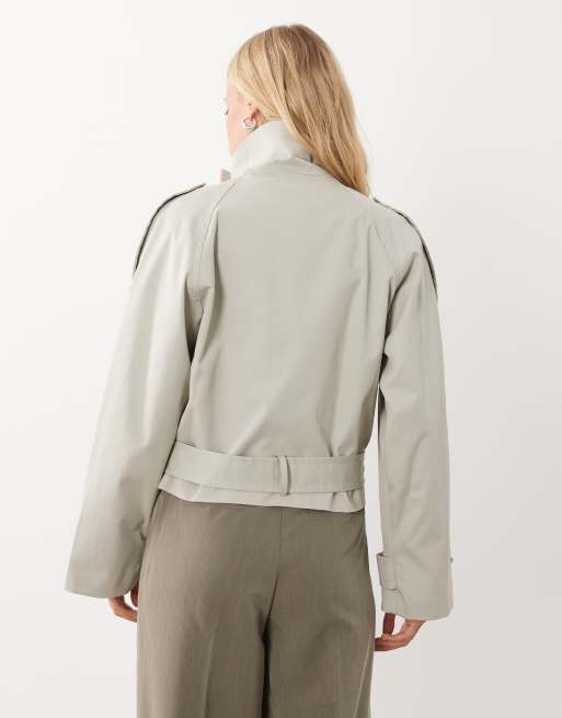 Mango trench court couleur pierre, 4 de 4