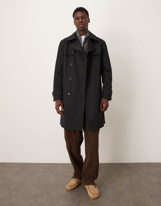Mango - Trench in misto cotone nero, 2 di 5
