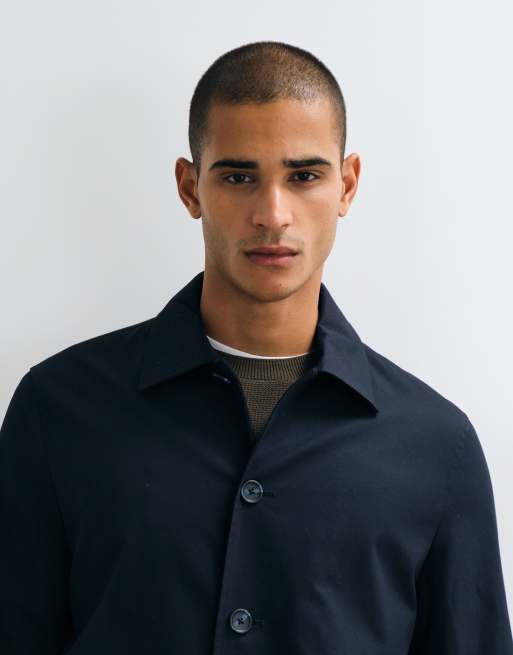 Mango - Trenchcoat in marineblauw, 4 van 5