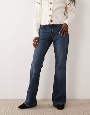 Mango Trini Flared Jeans In Blue
