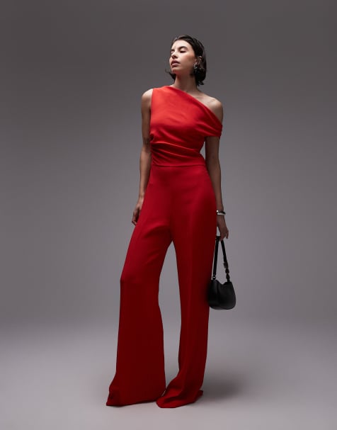 Mango - Tuta jumpsuit rossa con spalle scoperte - view 1