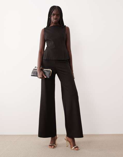 Mango - Tuta jumpsuit sartoriale senza maniche grigia - view 1