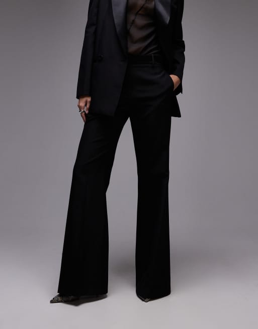 Mango tux flare trouser co-ord in black, 3 of 5