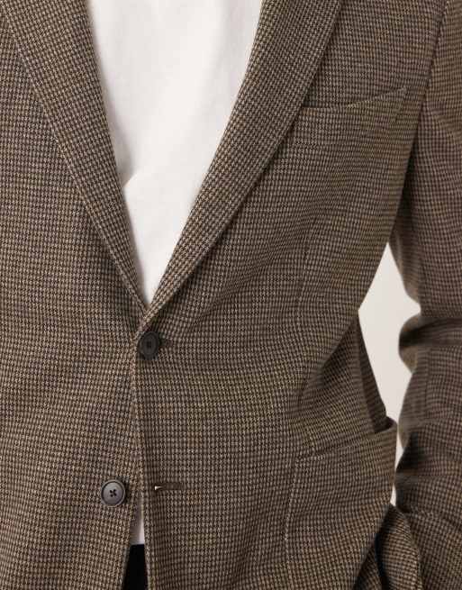 Mango – Tweed-Blazer in Braun, 5 von 5