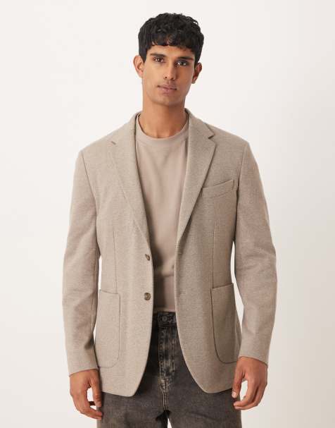 Mango tweed blazer in ecru - view 1