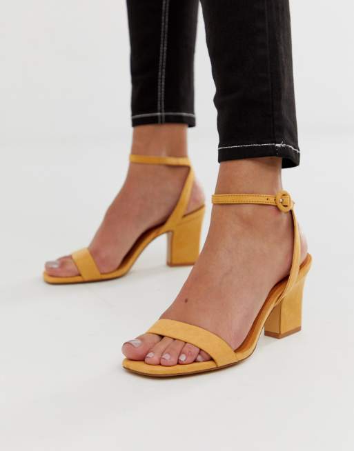 Mango cheap yellow sandals