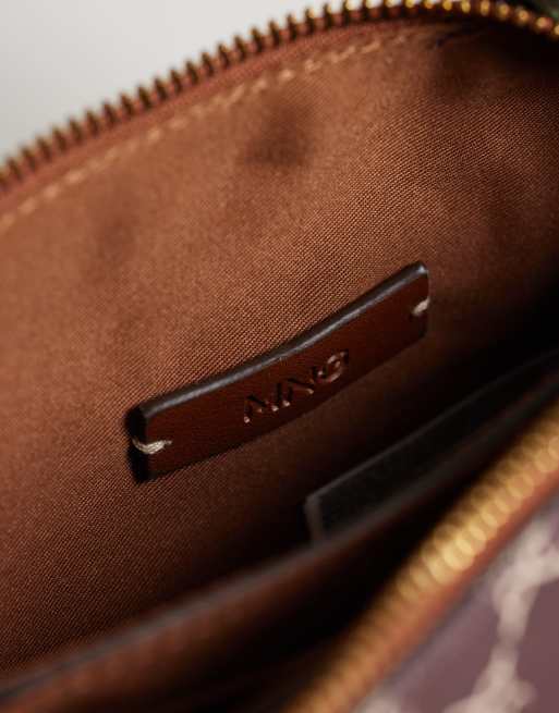 Mango Umhängetasche mit Monogramm in Burgunderrot, 4 von 4