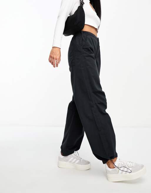 Mango utility trouser in black | ASOS