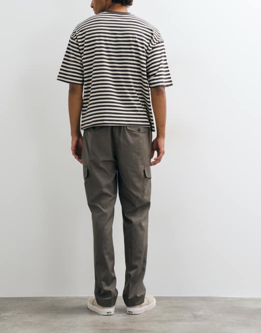 Mango utility trouser in mushroom, 3 of 5
