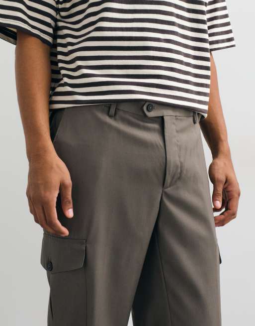 Mango utility trouser in mushroom, 4 of 5