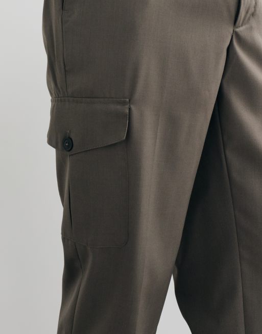 Mango utility trouser in mushroom, 5 of 5