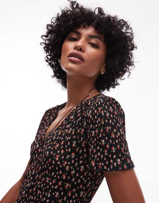 midi printed dress mango Midi printed dress - Women