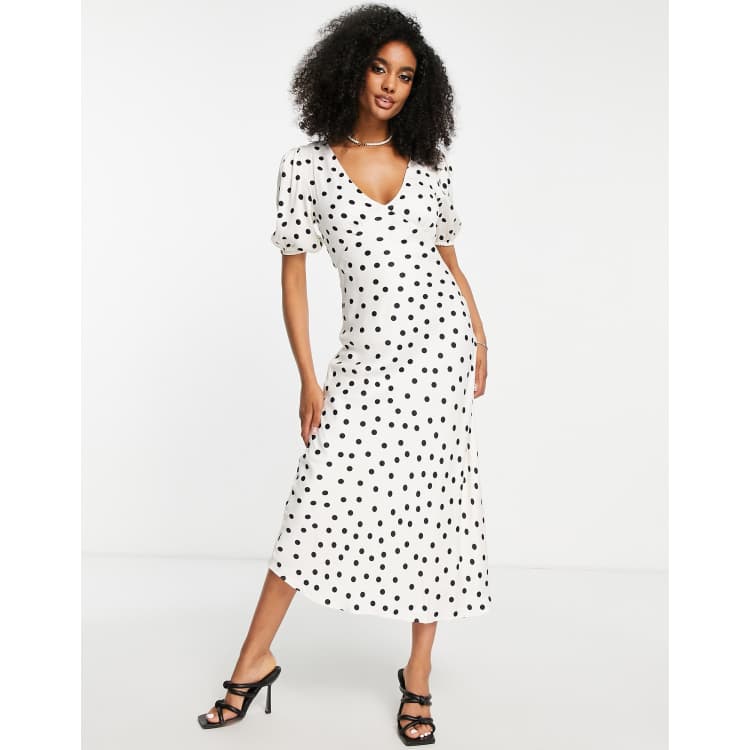 Mango metallic 2025 polka dot dress