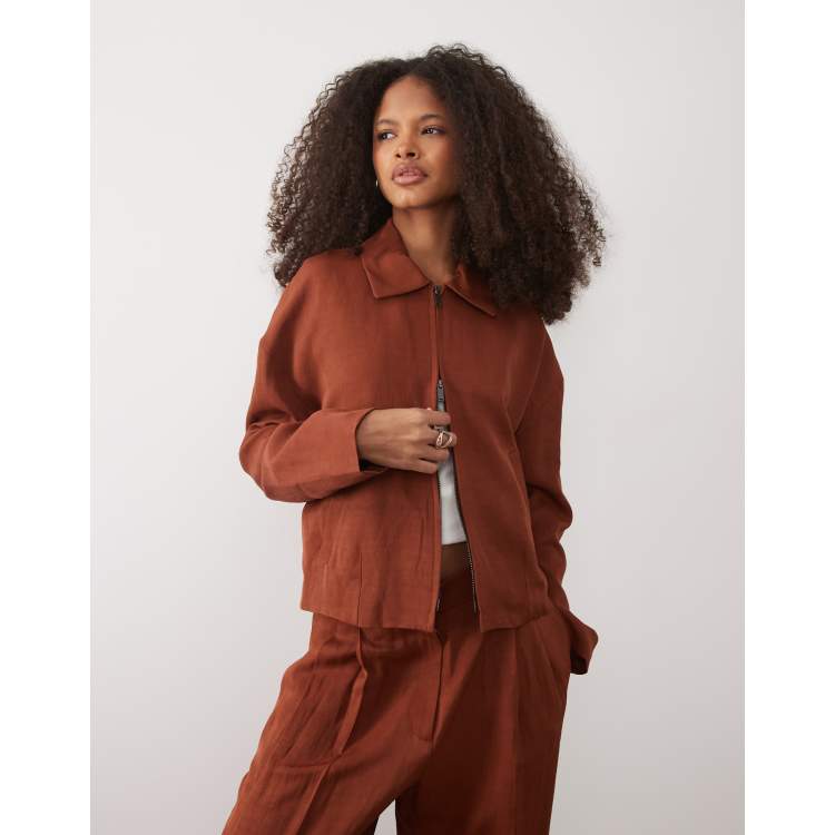 新品未使用cizatto Linen Mix Jacket 210662281-1-rust?$n_750w$&wid=