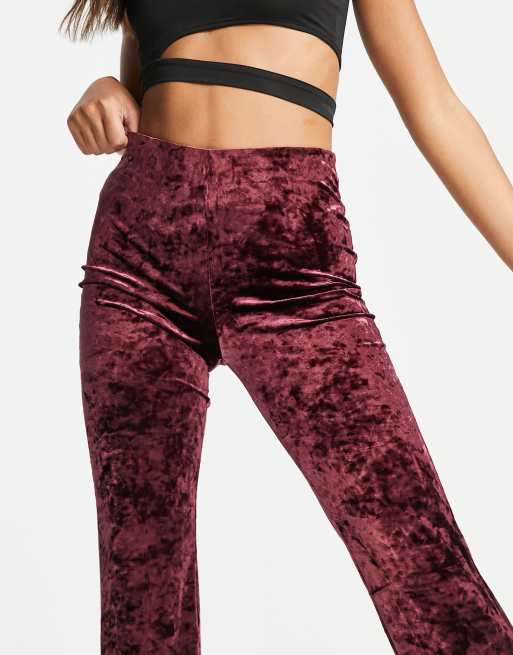 Wine store velvet pants