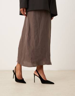 Mango Velvet Pointed Toe Heeled Slingbacks In Black