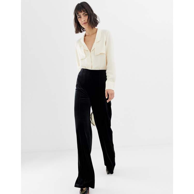 Mango on sale velvet pants