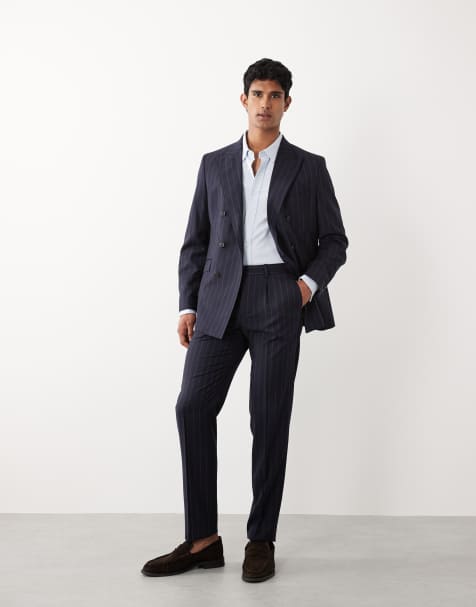 Mango - Veneciac - Elegante broek in marineblauw, deel van co-ord set - view 1