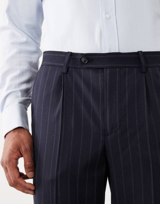 Mango Veneciac tailored trouser co-ord in navy, 5 of 5