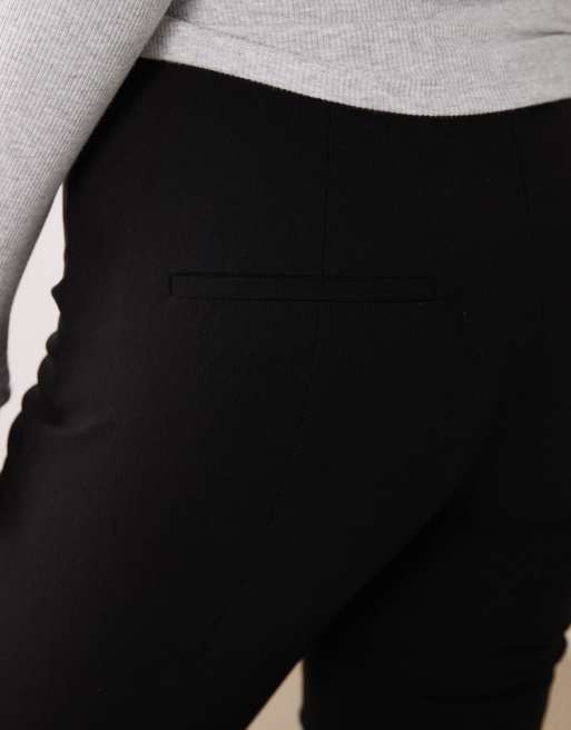 Mango verkürzte Anzughose in Schwarz, 5 von 5