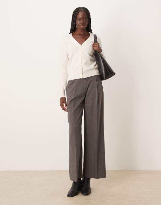 Mango - Vest met V-hals in crème, 2 van 4
