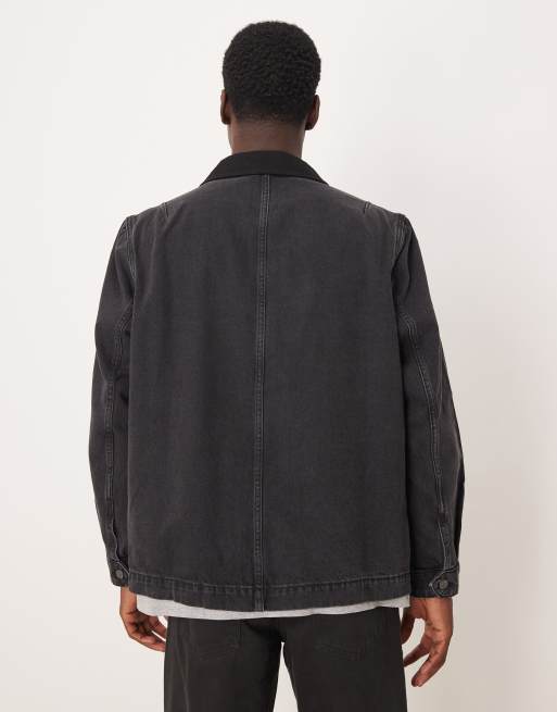 Mango - Veste de travail en coton - Noir délavé, 3 de 5