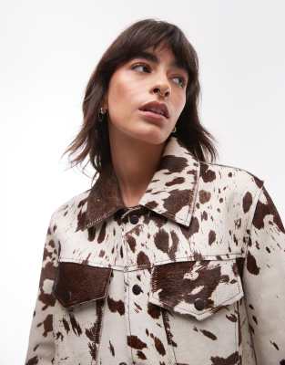 Blouson col montant agneau marron Milestone - La Canadienne - Blousons Cuir Marr
