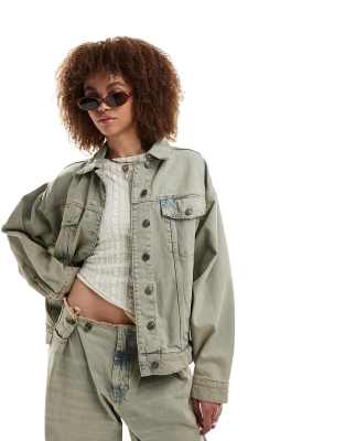Mango - Veste en jean d'ensemble - Bleu clair