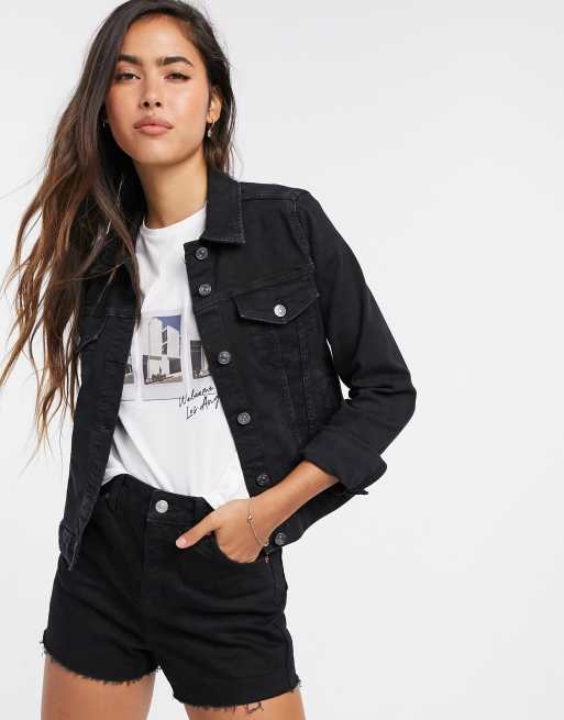 Mango - Veste en jean - Noir | ASOS