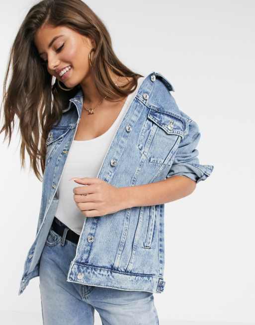 Mango veste discount en jean femme