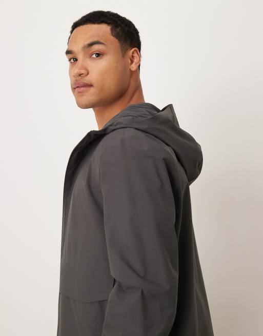 Mango - Veste légère zippée à capuche - Kaki, 4 de 5