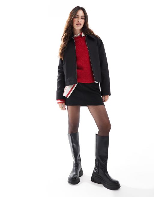 Mango - Veste zippée - Noir