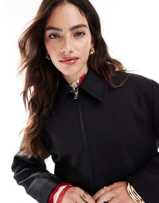 Mango - Veste zippée - Noir