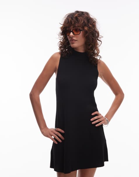Mango - Vestito corto nero in maglia compatta - view 1