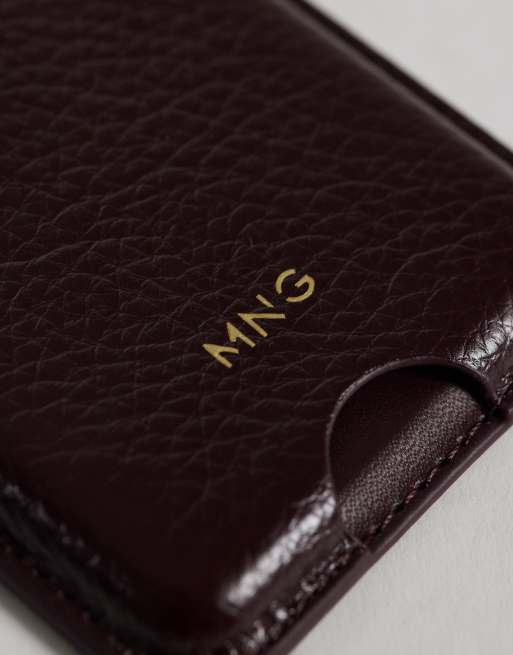 Mango – Vinröd korthållare för mobilen, 2 av 3