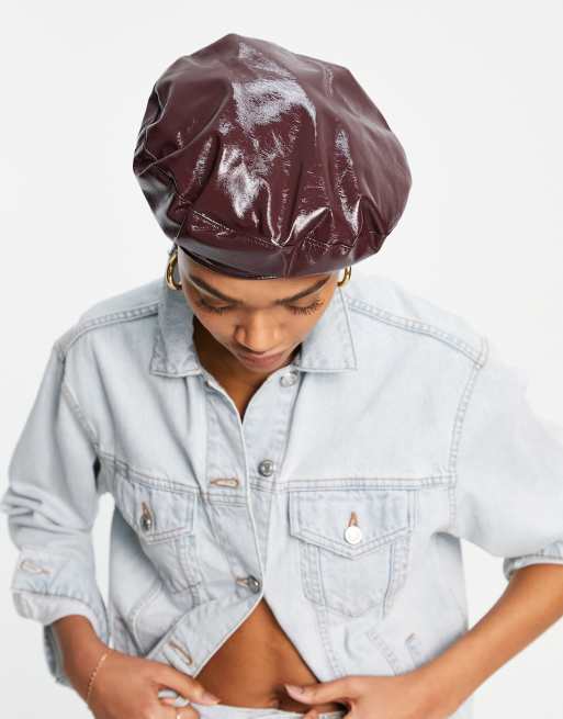 Mango vinyl hat in wine, 3 of 4