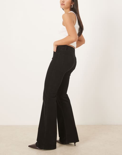 Mango - Violeta - Jeans a zampa neri in 100% cotone, 3 di 5