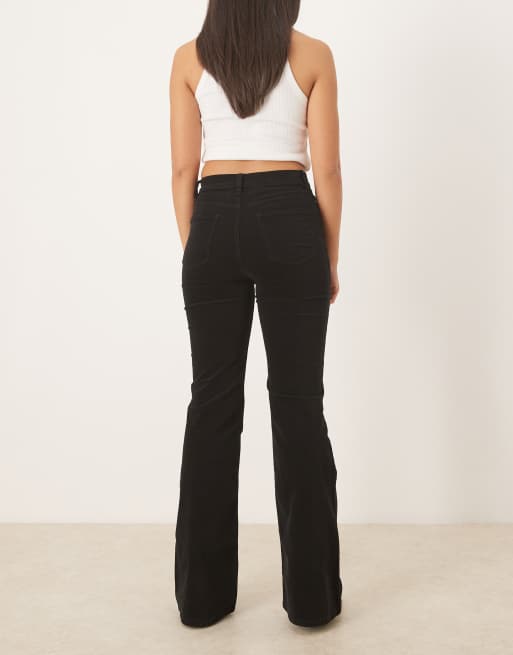 Mango Violetav 100% cotton flared jean in black, 2 of 5