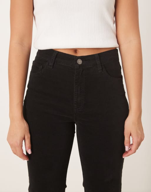 Mango Violetav 100% cotton flared jean in black, 4 of 5