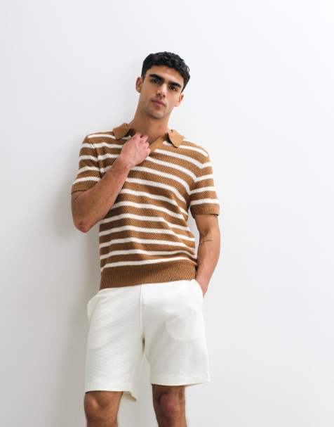 Mango waffle textured short co-ord in ecru - view 1