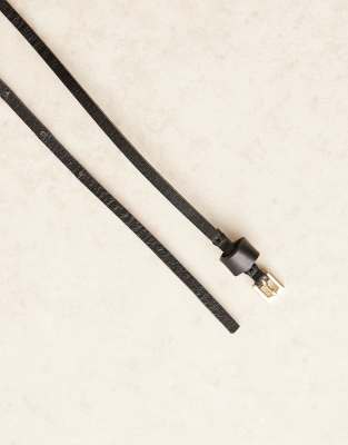 Mango Waist Belt In Brown